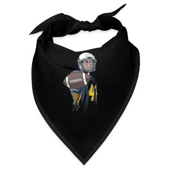 American Football - Bandana - Schwarz - Vorne