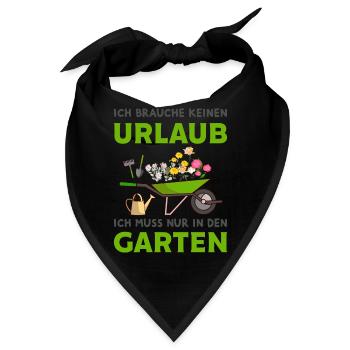 Gärtner - Bandana - Schwarz - Vorne