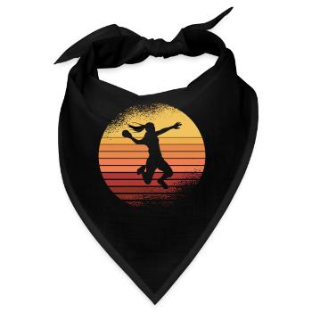 Handball Sport Team Handballer Sprungwurf Geschenk - Bandana - Schwarz - Vorne