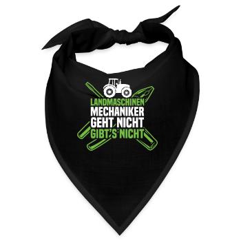 Agrar Landmaschinenmechaniker Agrarfahrzeug - Bandana - Schwarz - Vorne