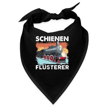 Zug Eisenbahn Lokomotive Modelleisenbahn Geschenk - Bandana - Schwarz - Vorne
