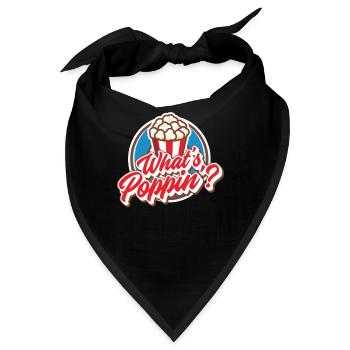 Popcorn - Bandana - Schwarz - Vorne
