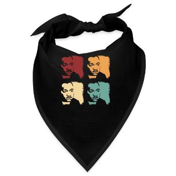 Martin Luther King - Bandana - Schwarz - Vorne