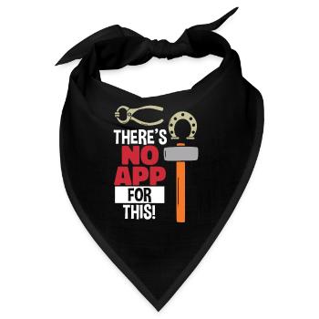 Schmieden Schmiede Schmied Handwerk Beruf Metall - Bandana - Schwarz - Vorne