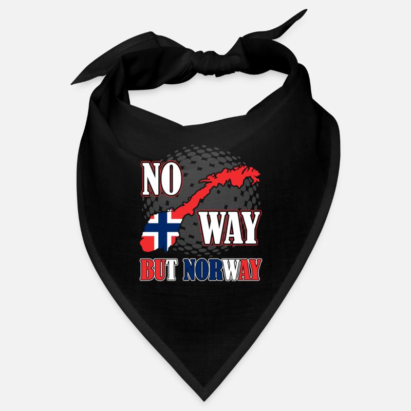 Norway Scandinavia Oslo gift - Bandana - black