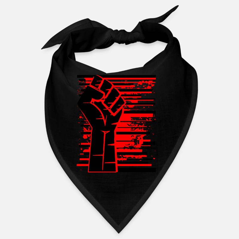 Fist red black Bandana