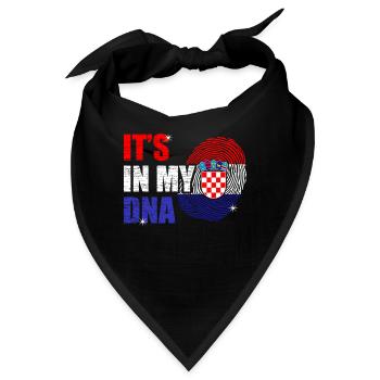 Kroatien - Bandana - Schwarz - Vorne