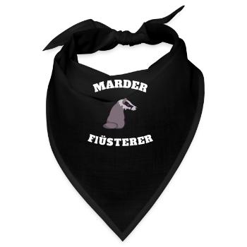 Marder Flüsterer - Bandana - Schwarz - Vorne