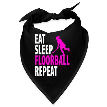 Floorball - Bandana - Schwarz - Vorne