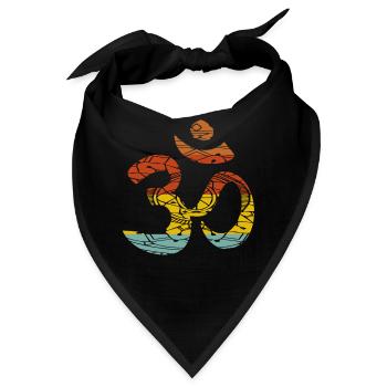 Savasana om mantra - Bandana - Schwarz - Vorne