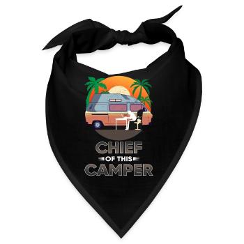 Wohnwagen Geschenk Camper Geschenk - Bandana - Schwarz - Vorne