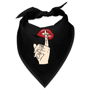 Shut The Fuck Up T-Shirt - Bandana - Schwarz - Vorne