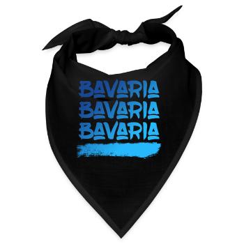 Bayern Bier Alkohol Goaßmaß Bierzelt - Bandana - Schwarz - Vorne