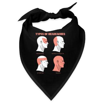 Kopfschmerzen Steuern Steuerberater - Bandana - Schwarz - Vorne
