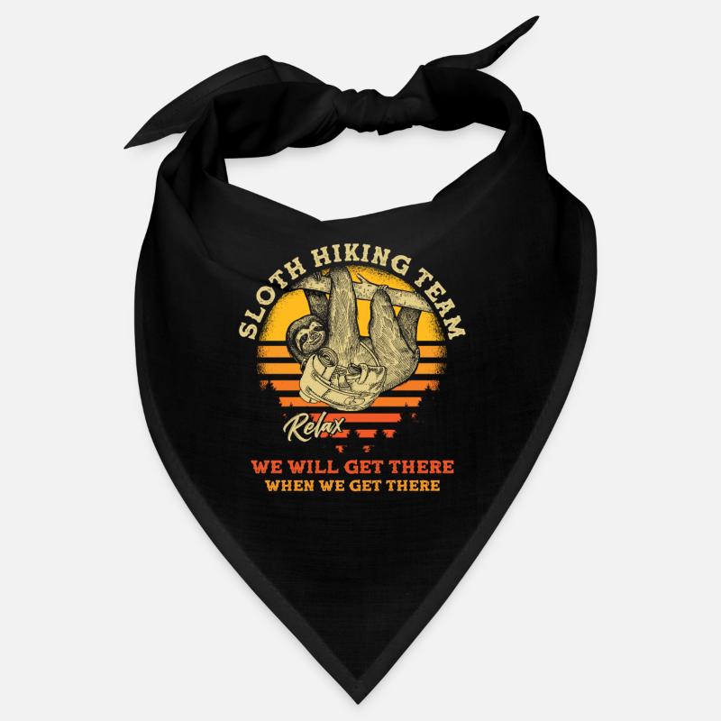 Sloth Hiking Team - Bandana - Schwarz
