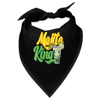 Mojito König - Bandana - Schwarz - Vorne