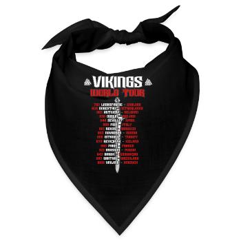Vikings Wikinger World Tour Warrior die Raids - Bandana - Schwarz - Vorne