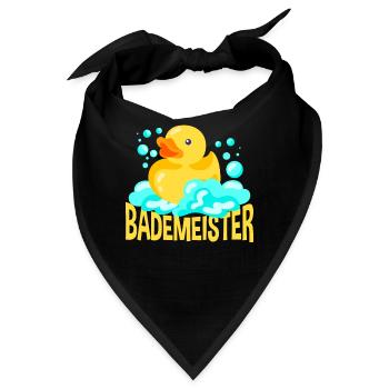 Bademeister - Bandana - Schwarz - Vorne