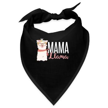 Lama Alpaca Alpaka lustig Geschenk Alpaka Spruch - Bandana - Schwarz - Vorne
