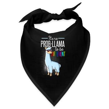 Lama Alpaca Alpaka lustig Geschenk Alpaka Spruch - Bandana - Schwarz - Vorne