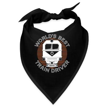 Lokführer - Bandana - Schwarz - Vorne