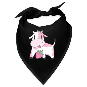 Strawberry Cow - Bandana - Schwarz - Vorne