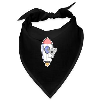 Koala Rakete im Orbit - Bandana - Schwarz - Vorne