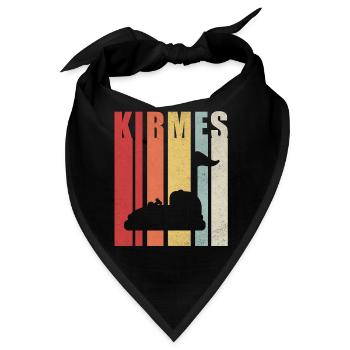 Autoscooter Kirmes Schausteller Geschenk - Bandana - Schwarz - Vorne