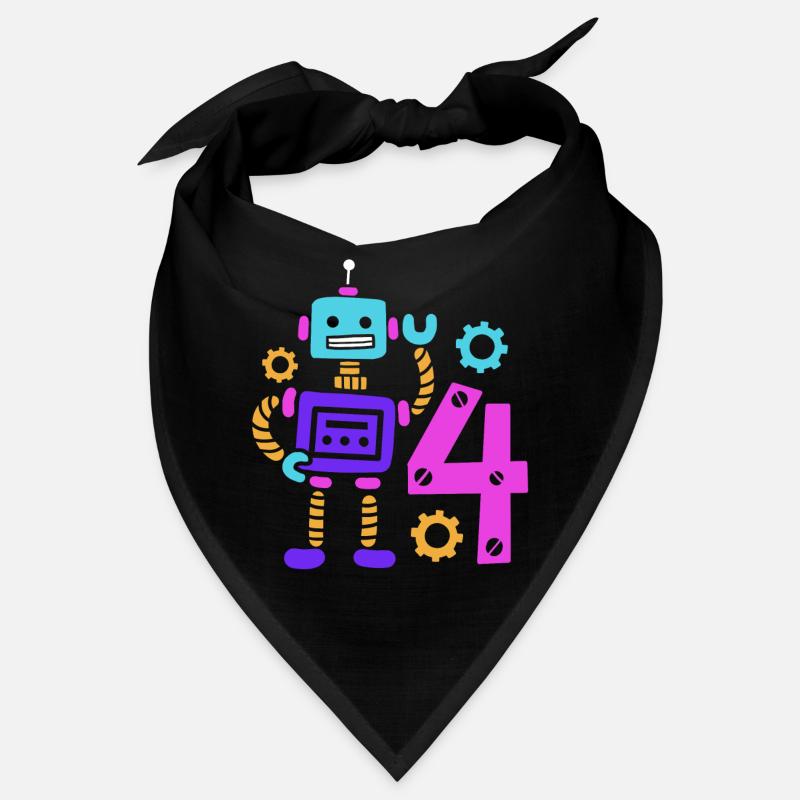 Robot 4e anniversaire 4 ans Bandana