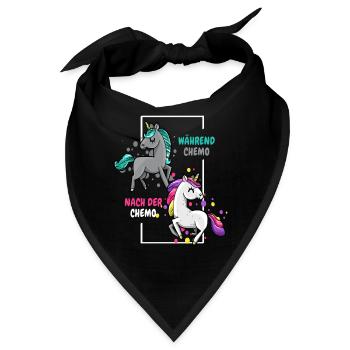 Während Chemo Nach Chemo Krebs Krankheit - Bandana - Schwarz - Vorne
