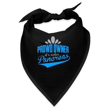 Diabetes Diabetiker Pankreas Insulin - Bandana - Schwarz - Vorne