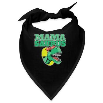 Mamasaurus Dinosaur Funny Mama Saurus - Bandana - Schwarz - Vorne