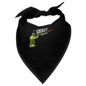 Skeet Schießen Tontauben - Bandana - Schwarz - Vorne