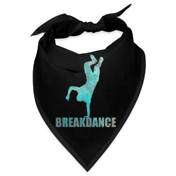 Streetdance Hip Hop Tanz Breakdance Geschenk - Bandana - Schwarz - Vorne