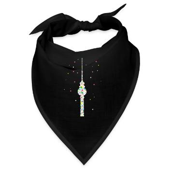 Berlin Tower Berliner Fernsehturm - Bandana - Schwarz - Vorne