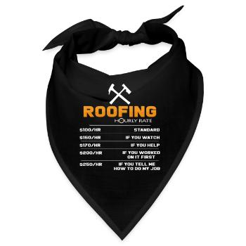 Dachdecker - Bandana - Schwarz - Vorne