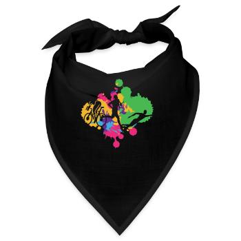 Triathlete Swimmer Cyclist Runner Vintage - Bandana - Schwarz - Vorne