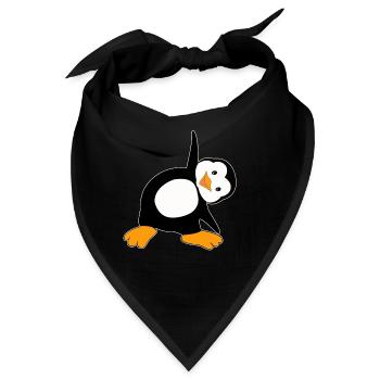Pinguin Yoga Geschenk Yoga Lehrer - Bandana - Schwarz - Vorne