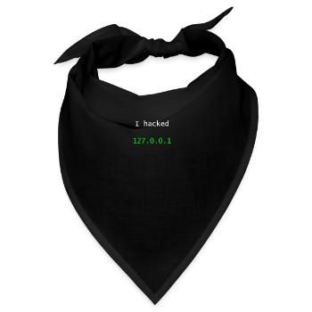 I hacked 127.0.0.1 - Bandana - Schwarz - Vorne