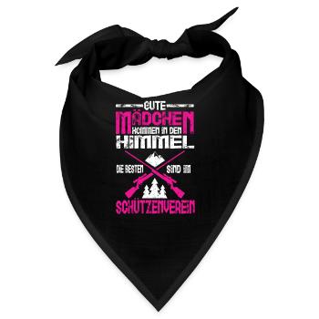 Schießstand Sportschütze Sportschützin Schießsport - Bandana - Schwarz - Vorne
