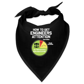 Ingenieur - Bandana - Schwarz - Vorne