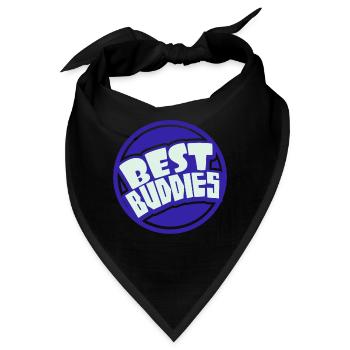 Beste Freunde - Bandana - Schwarz - Vorne