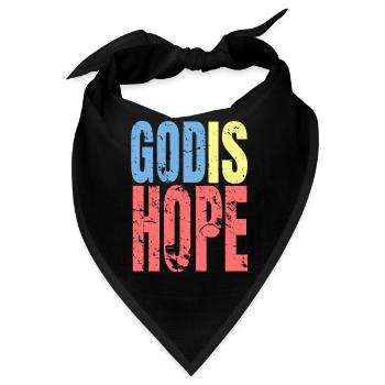God Hope - Bandana - Schwarz - Vorne