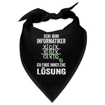Informatiker Softwareentwickler Informatik Lustige - Bandana - Schwarz - Vorne
