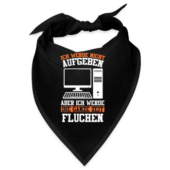 Admin Softwareentwickler Informatik Lustige Sprüch - Bandana - Schwarz - Vorne