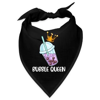 Bubble Tea Gechenk Frauen Boba Tea Bubble Tea - Bandana - Schwarz - Vorne