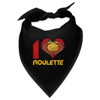 I love Roulette ich liebeRoulette - Bandana - Schwarz - Vorne