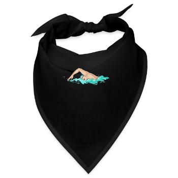 Schwimmen Schwimmer - Bandana - Schwarz - Vorne