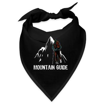 Bergführer Berge Bergsteiger lustiges Geschenk - Bandana - Schwarz - Vorne