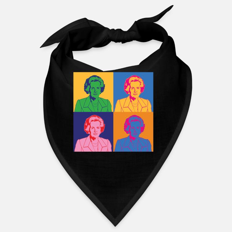 Portrait d’image Pop Art Margaret Thatcher graphique Bandana